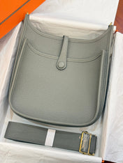 HM 26S EVELYNE BAG 23MM IN GRAY GRAINED CALFSKIN