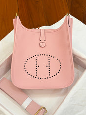 HM 26S EVELYNE BAG 23MM IN PINK GRAINED CALFSKIN