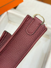 HM 26S EVELYNE BAG 23MM IN WINE RED GRAINED CALFSKIN