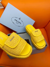 Pra Crochet Mule 20 Yellow