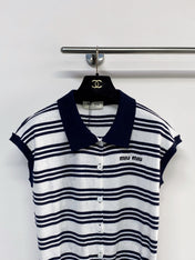 MIUMIU 26S COLLARED TANK TOP 1035