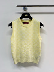 GUCCI 26S EMBELLISHED SLEEVELESS SWEATER 108