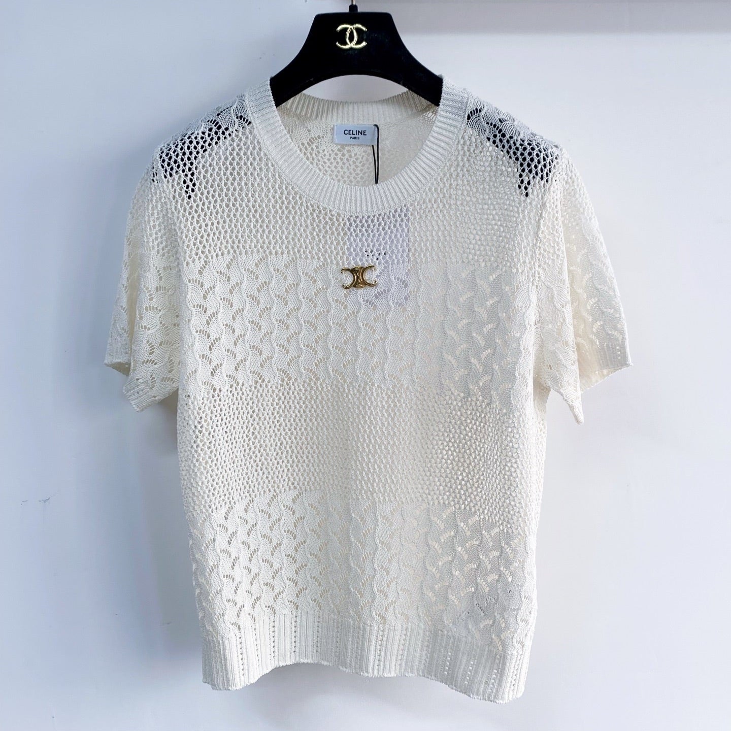 CELINE 26S KNIT SHORT SLEEVE TOP 213