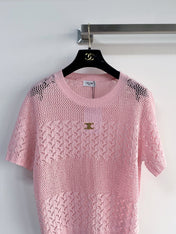 CELINE 26S KNIT SHORT SLEEVE TOP 212