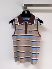 PRADA 26S SLEEVELESS POLO SHIRT STYLE 891