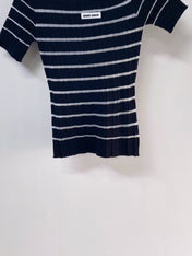 MIUMIU 26S SHORT-SLEEVED SWEATER STYLE 1127