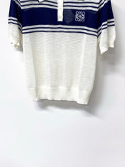LOEWE 26S SHORT SLEEVE KNIT POLO TOP 493