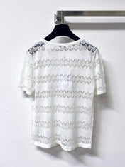 CHANEL 26S SHORT-SLEEVED KNIT SHIRT STYLE 1205