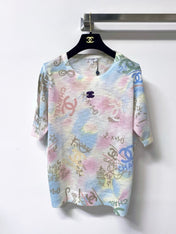 CHANEL 26S SHORT-SLEEVED KNIT SHIRT STYLE 1206