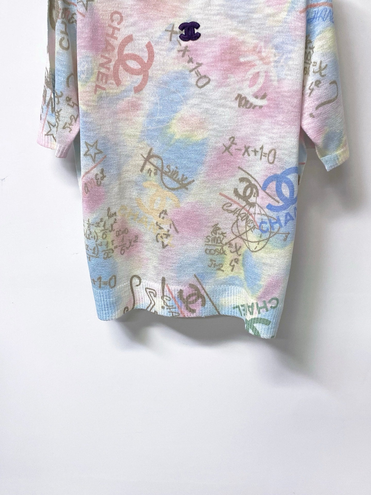 CHANEL 26S SHORT-SLEEVED KNIT SHIRT STYLE 1206