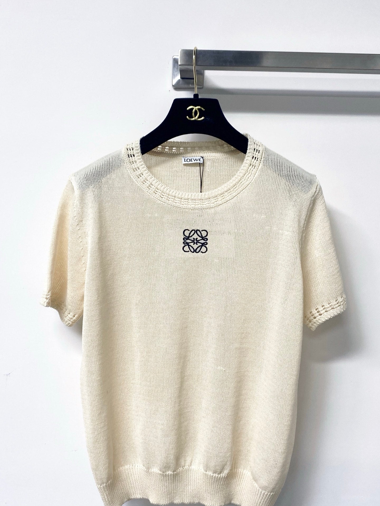 LOEWE 26S SHORT SLEEVE KNIT SWEATER 335