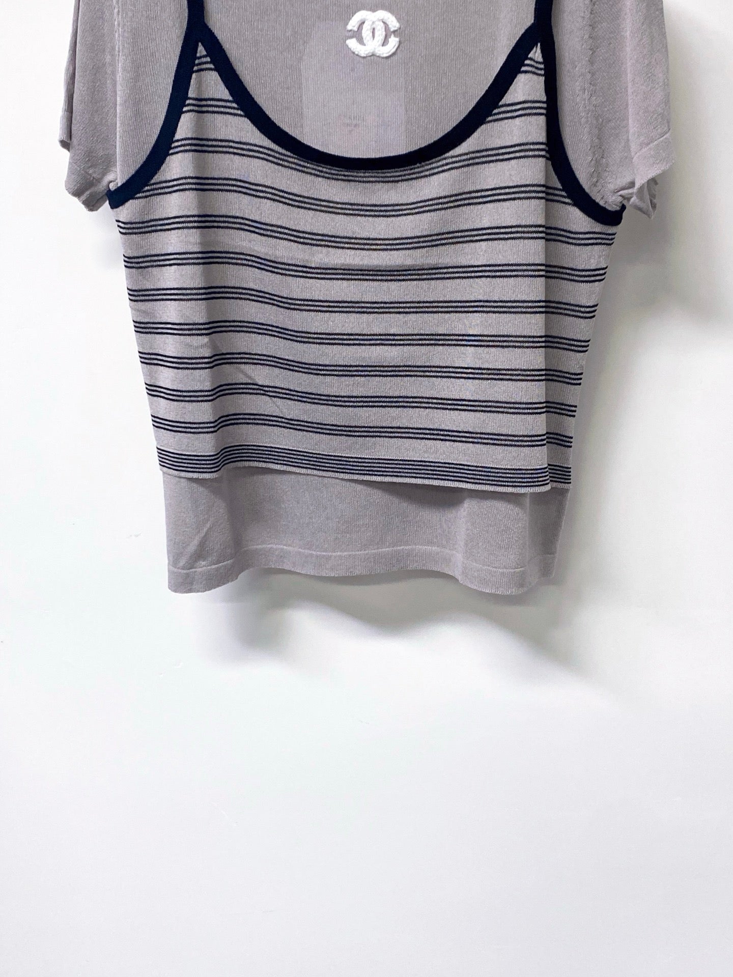 CHANEL 26S SHORT-SLEEVED KNIT SHIRT STYLE 1181