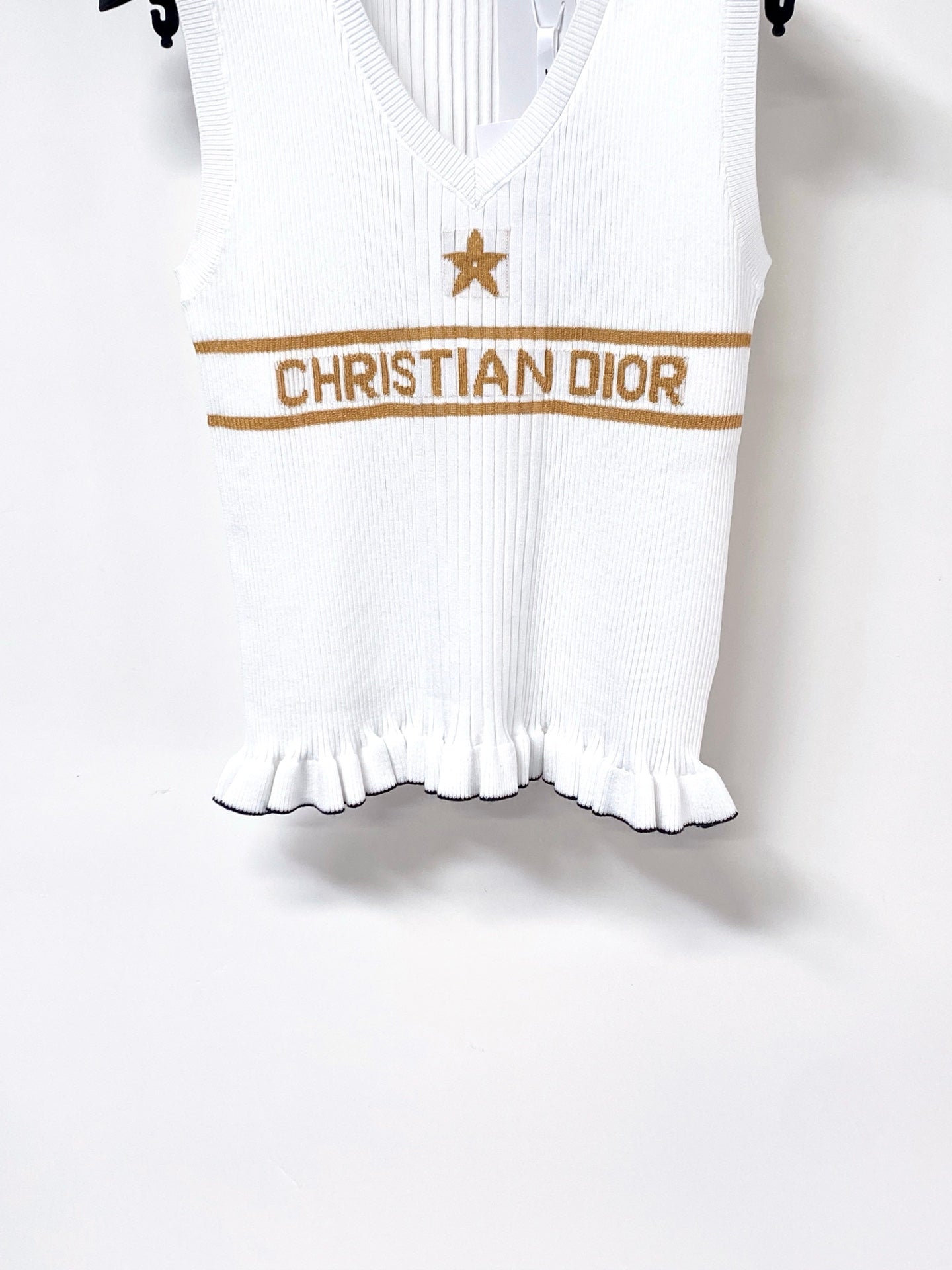 DIOR 26S SLEEVELESS KNIT POLO SHIRT 1289