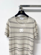 CHANEL 26S SHORT-SLEEVE KNIT TOP STYLE 1130