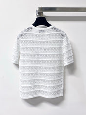 CHANEL 26S SLEEVELESS POLO KNIT TOP STYLE 1138
