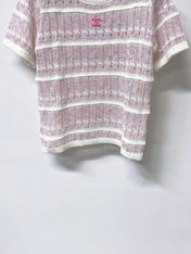 CHANEL 26S SHORT-SLEEVE KNIT TOP STYLE 1144