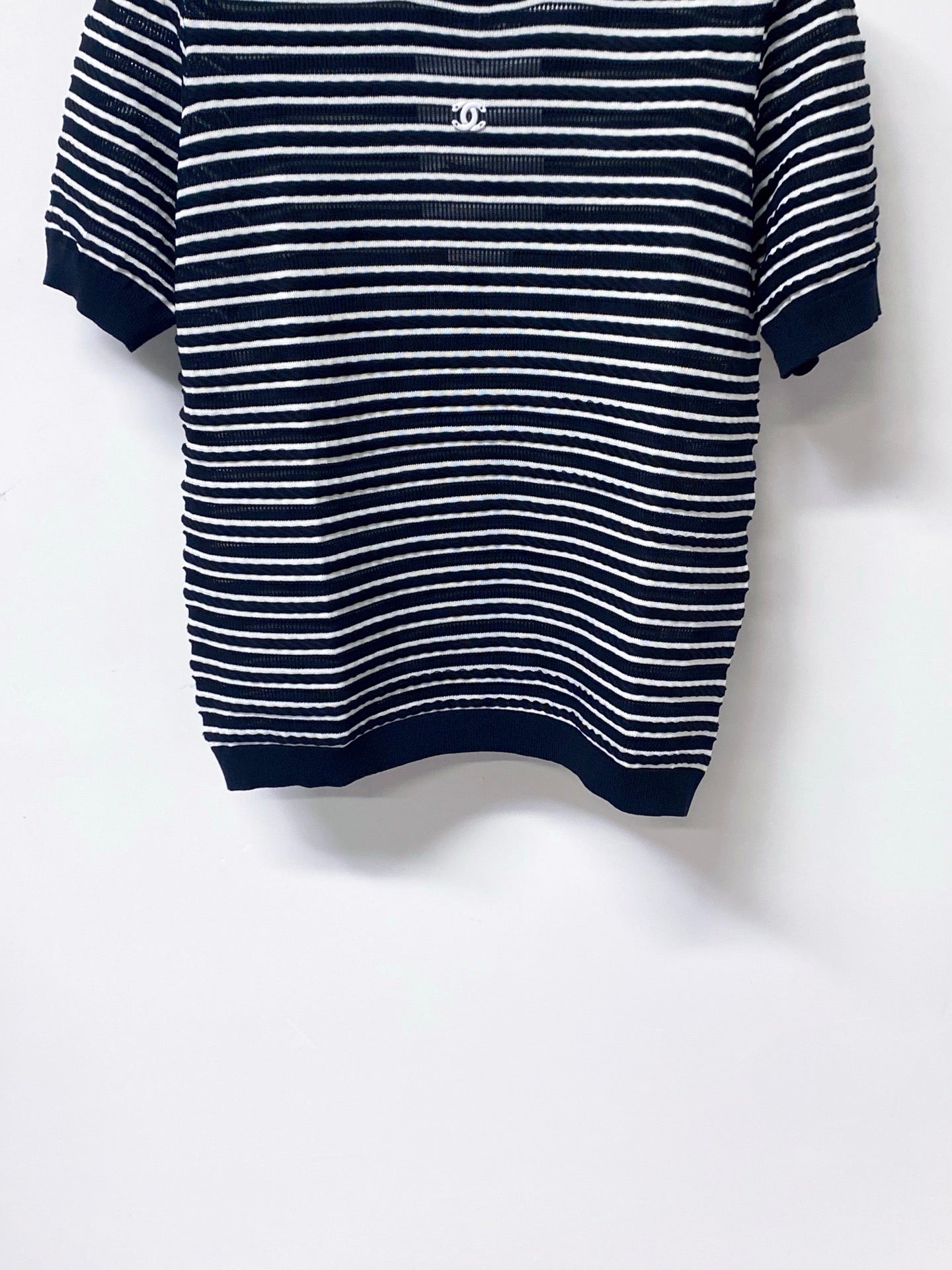 CHANEL 26S SHORT-SLEEVE KNIT TOP STYLE 1146