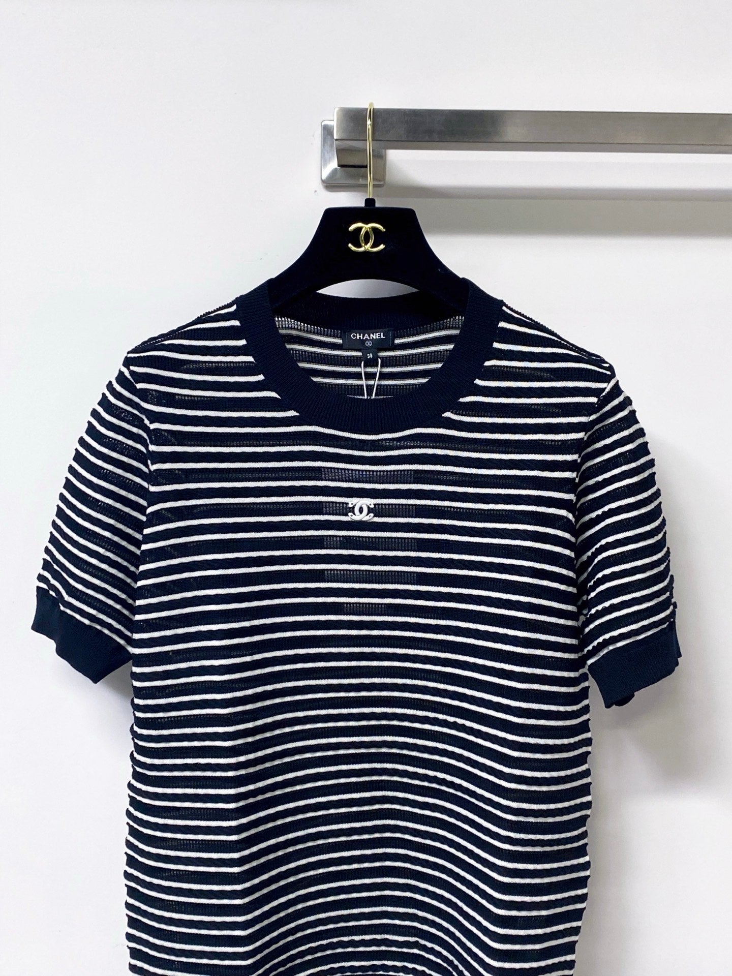 CHANEL 26S SHORT-SLEEVE KNIT TOP STYLE 1146