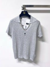 DIOR 26S SHORT-SLEEVED KNIT POLO SHIRT 1239
