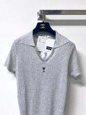 DIOR 26S SHORT-SLEEVED KNIT POLO SHIRT 1239