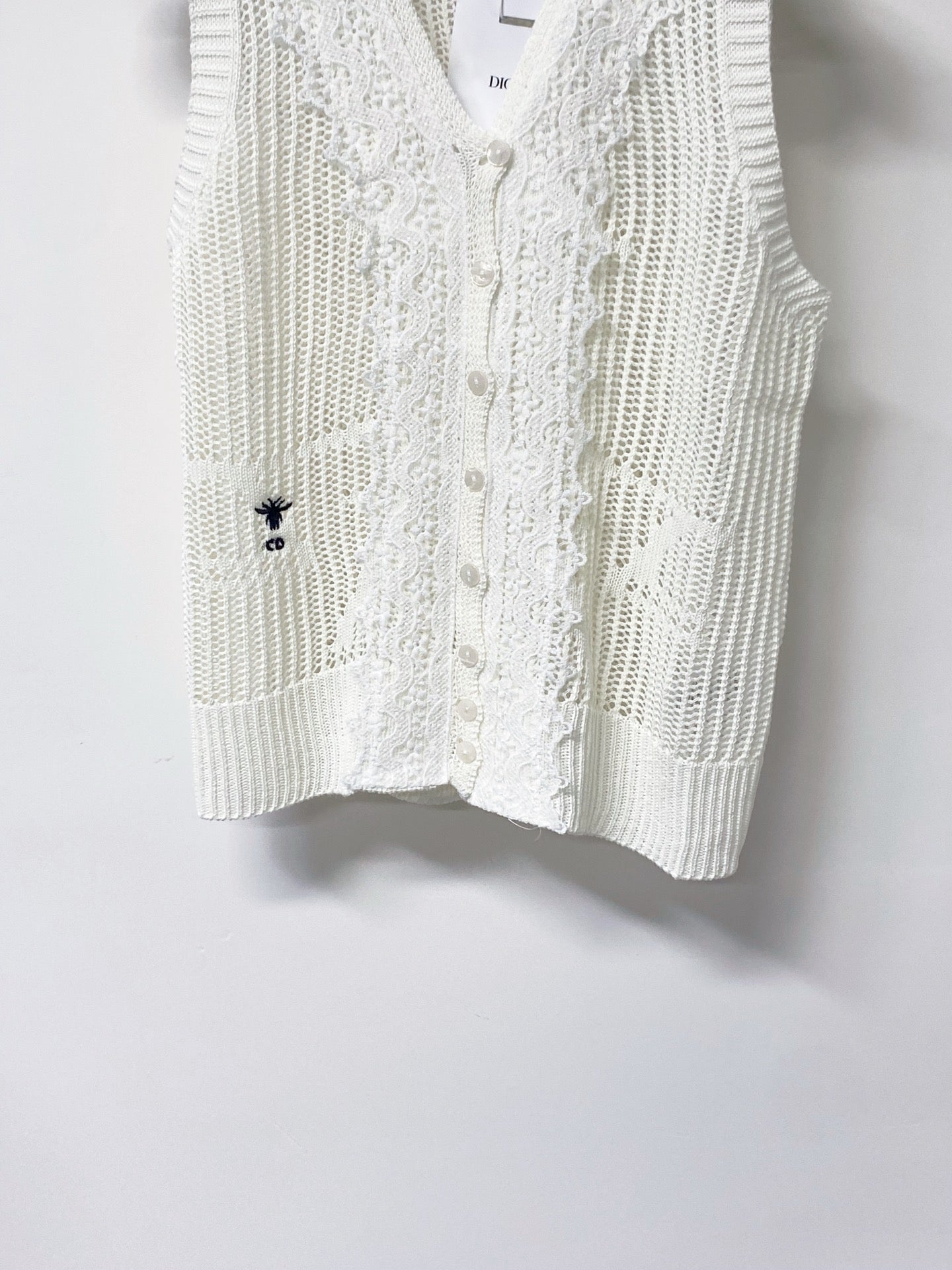 DIOR 26S V-NECK SLEEVELESS KNIT TOP 1243
