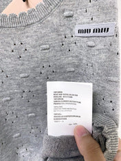 MIUMIU 26S SLEEVELESS KNIT TANK TOP 1152