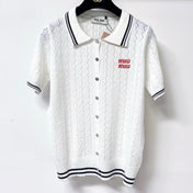 MIUMIU 26S KNIT POLO TOP 1247