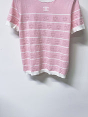 CHANEL 26S SHORT SLEEVE KNIT T-SHIRT STYLE 1266