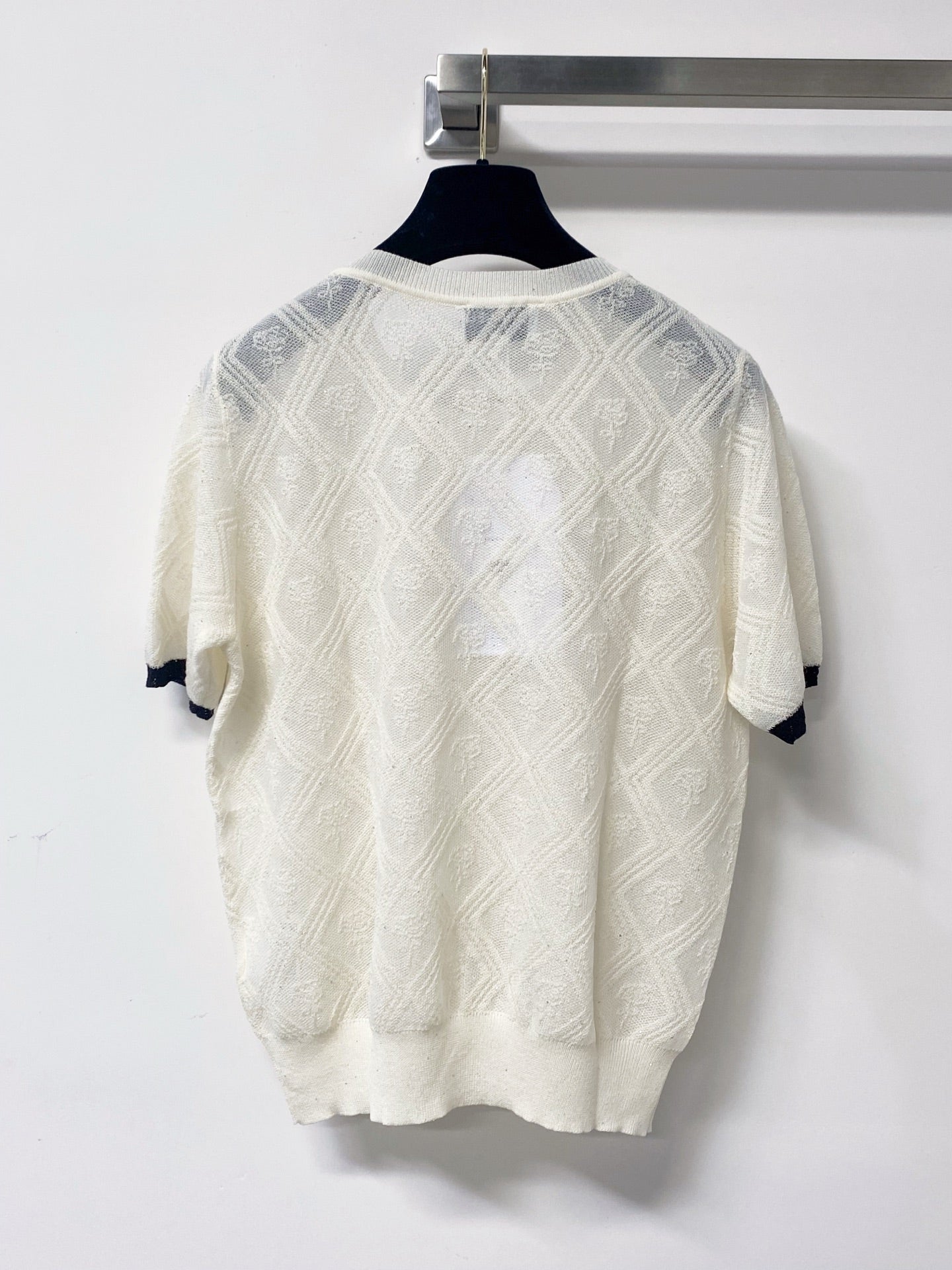 CHANEL 26S SHORT SLEEVE KNIT TOP STYLE 1236