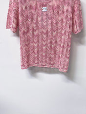 CHANEL 26S SHORT SLEEVE KNIT TOP STYLE 1234