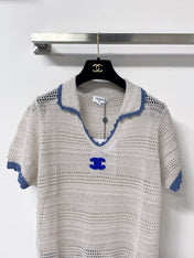 CHANEL 26S SHORT-SLEEVE KNIT TOP 1464