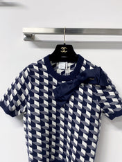 DIOR 26S SHORT-SLEEVE KNIT SWEATER 1403