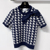 DIOR 26S SHORT-SLEEVE KNIT SWEATER 1403