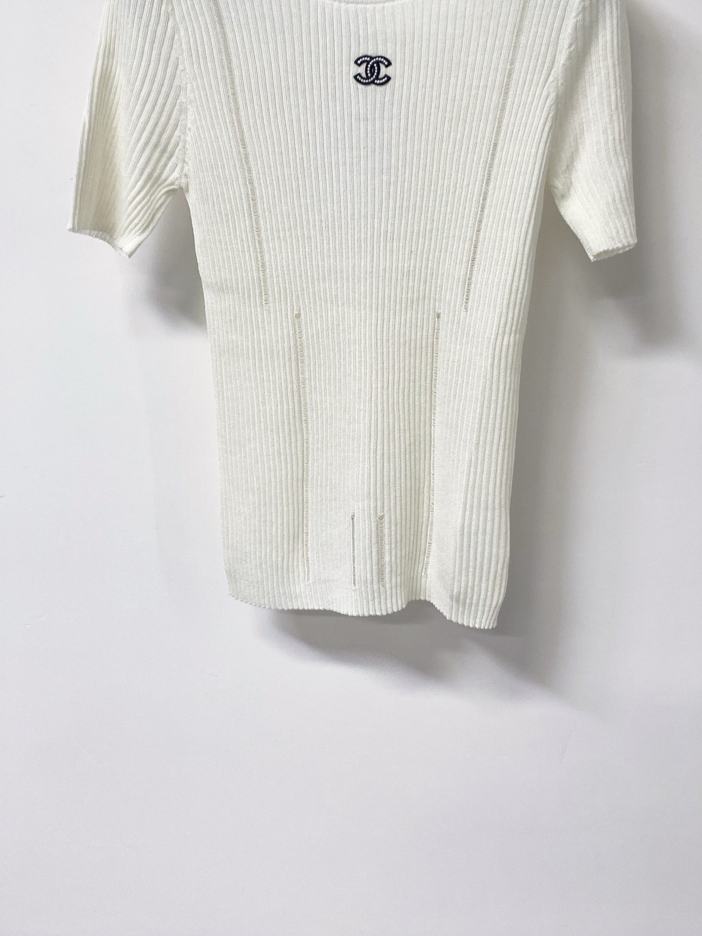 CHANEL 26S SHORT-SLEEVE KNIT TOP 1304