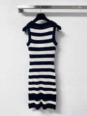 CHANEL 26S STRIPED KNIT DRESS 1297