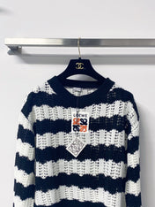LOEWE 26S OPEN-KNIT STRIPED SWEATER 571