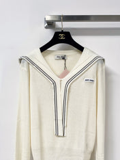 MIUMIU 26S V-NECK KNIT SWEATER 1303