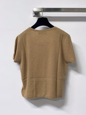 MIUMIU 26S SHORT-SLEEVE KNIT TOP 1289