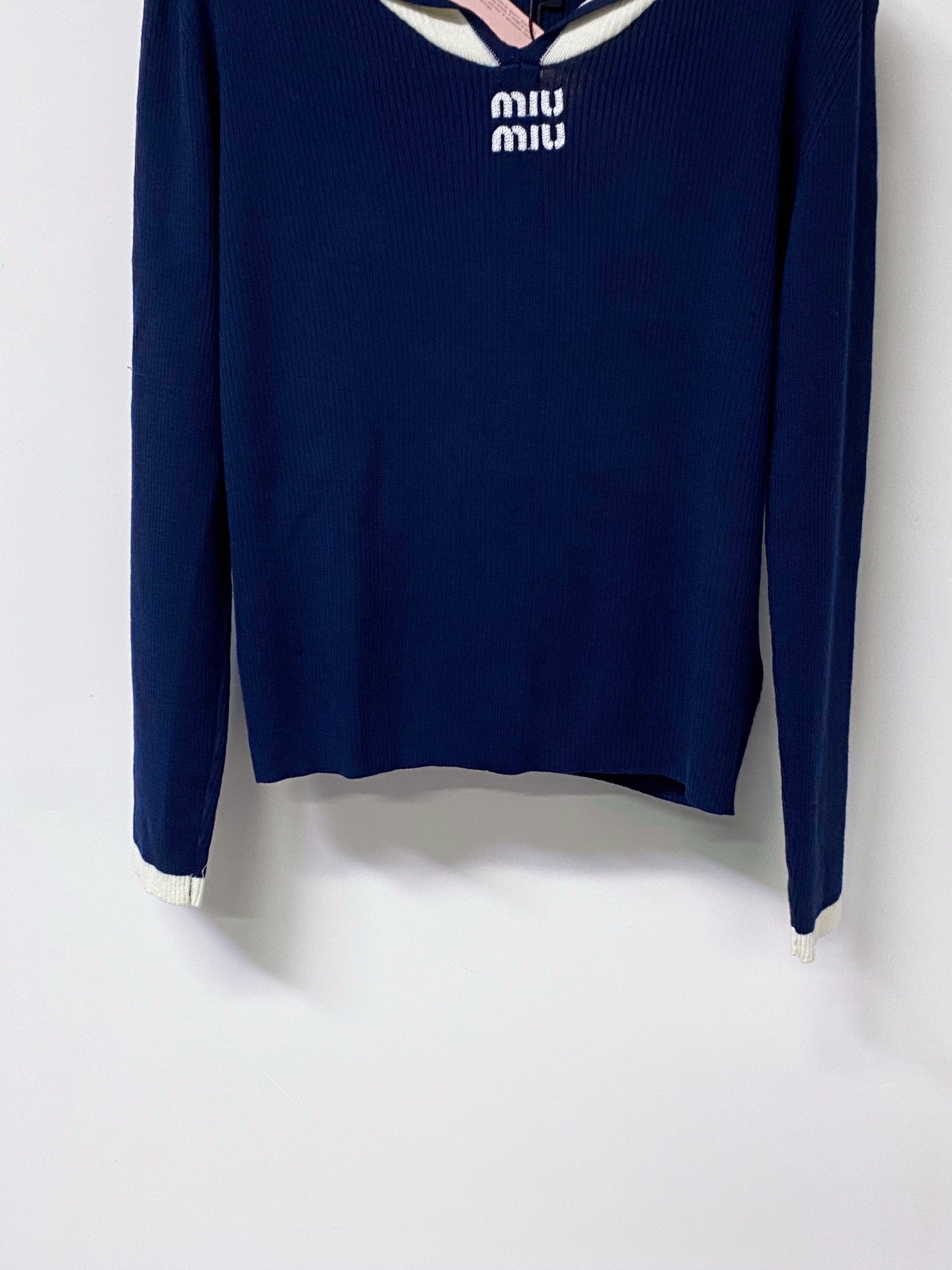 MIUMIU 26S LONG-SLEEVE KNIT SWEATER 1265