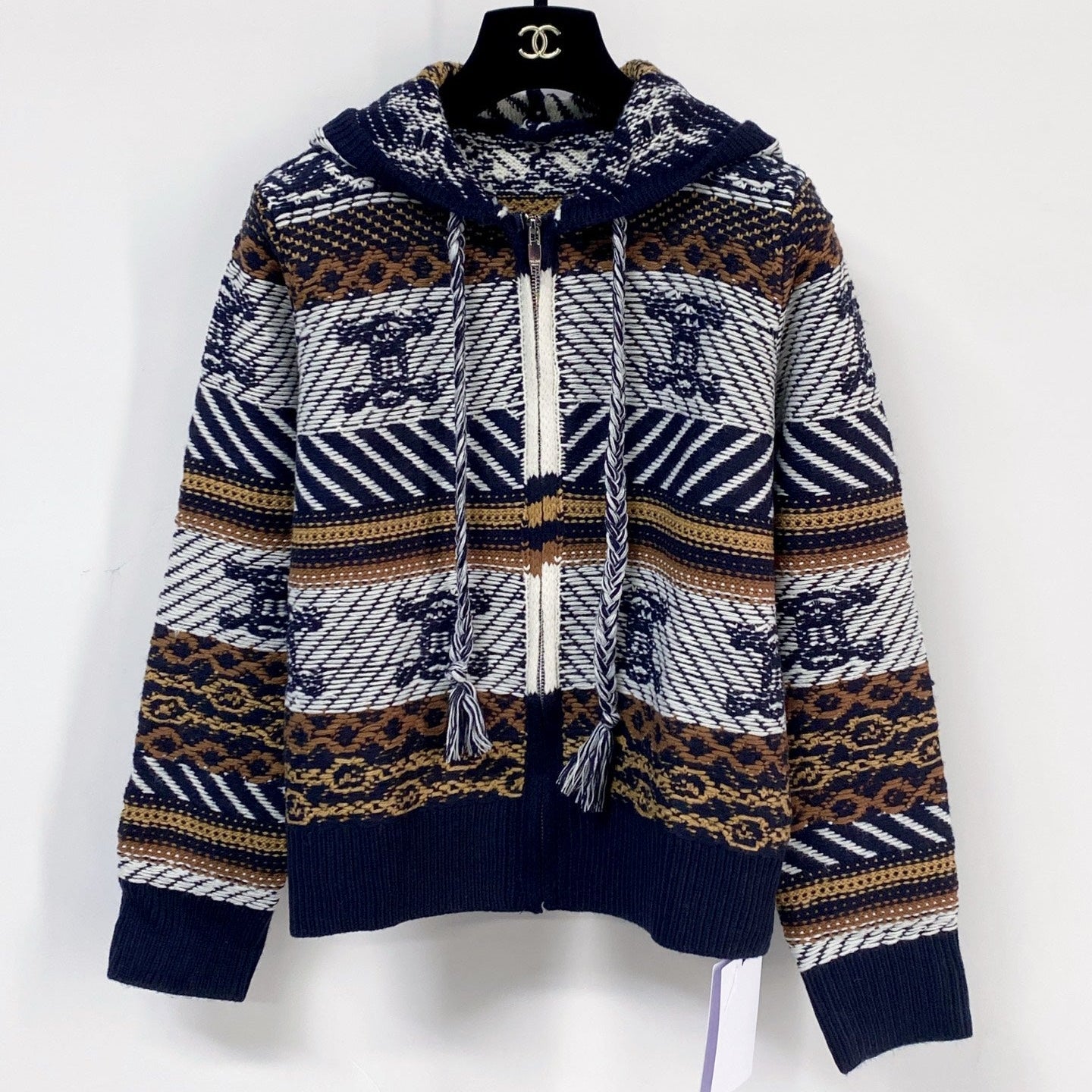 CELINE 26S ZIP-UP KNIT HOODIE 623
