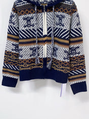 CELINE 26S ZIP-UP KNIT HOODIE 623