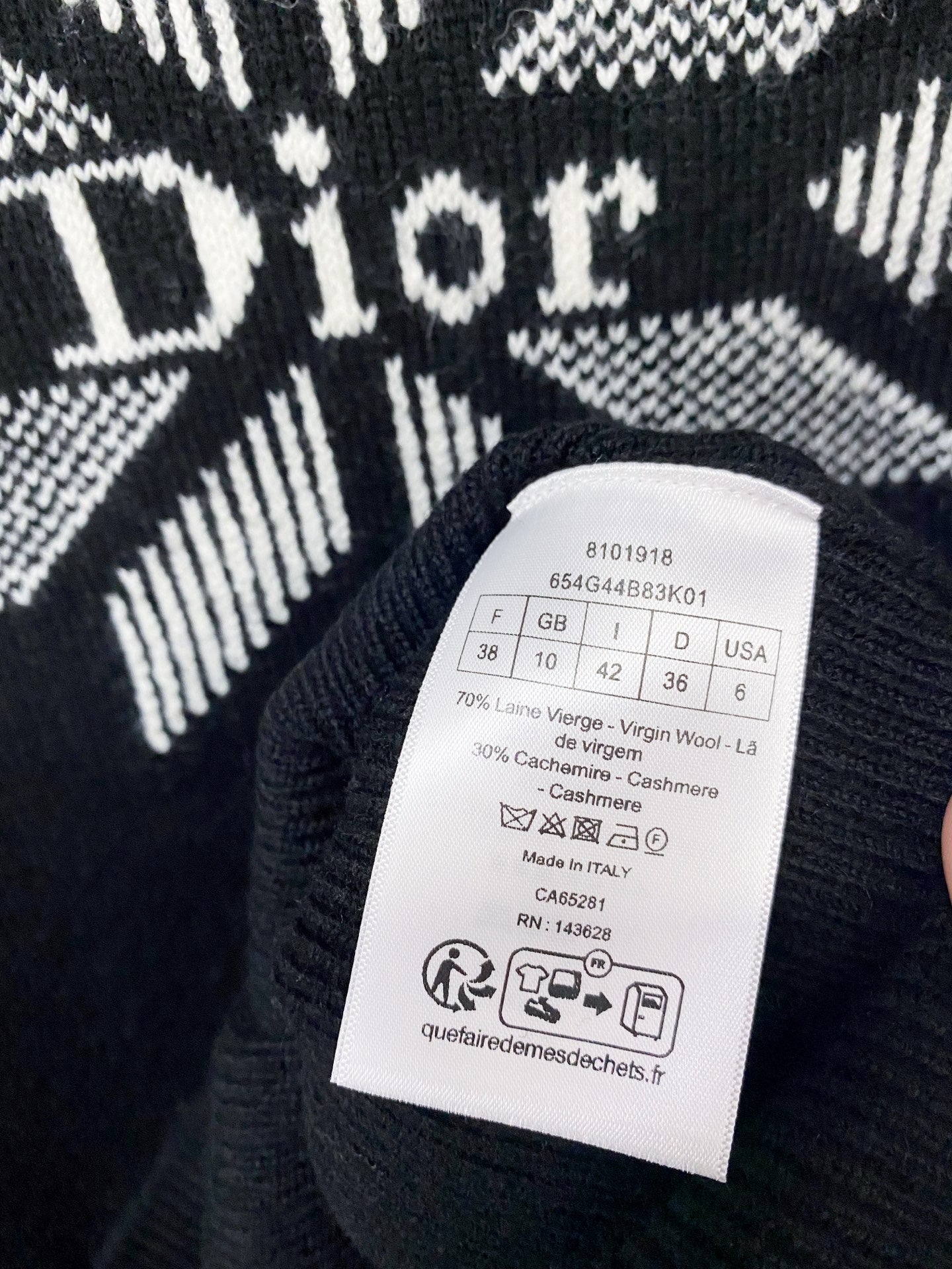 DIOR 26S MOCK-NECK WOOL SWEATER 1456