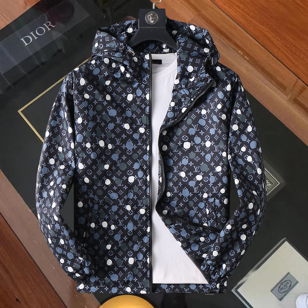 LV BLACK MONOGRAM HOODED JACKET 238997