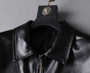 LV BLACK LAMBSKIN SHIRT JACKET 238998