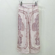 HM PRINTED SILK WIDE-LEG PANTS 269258