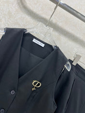 DIOR WIDE-LEG PANTS AND VEST SET 275208