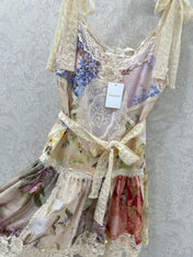 ZIMMERMANN SLEEVELESS HALTER DRESS WITH V-NECK 275127