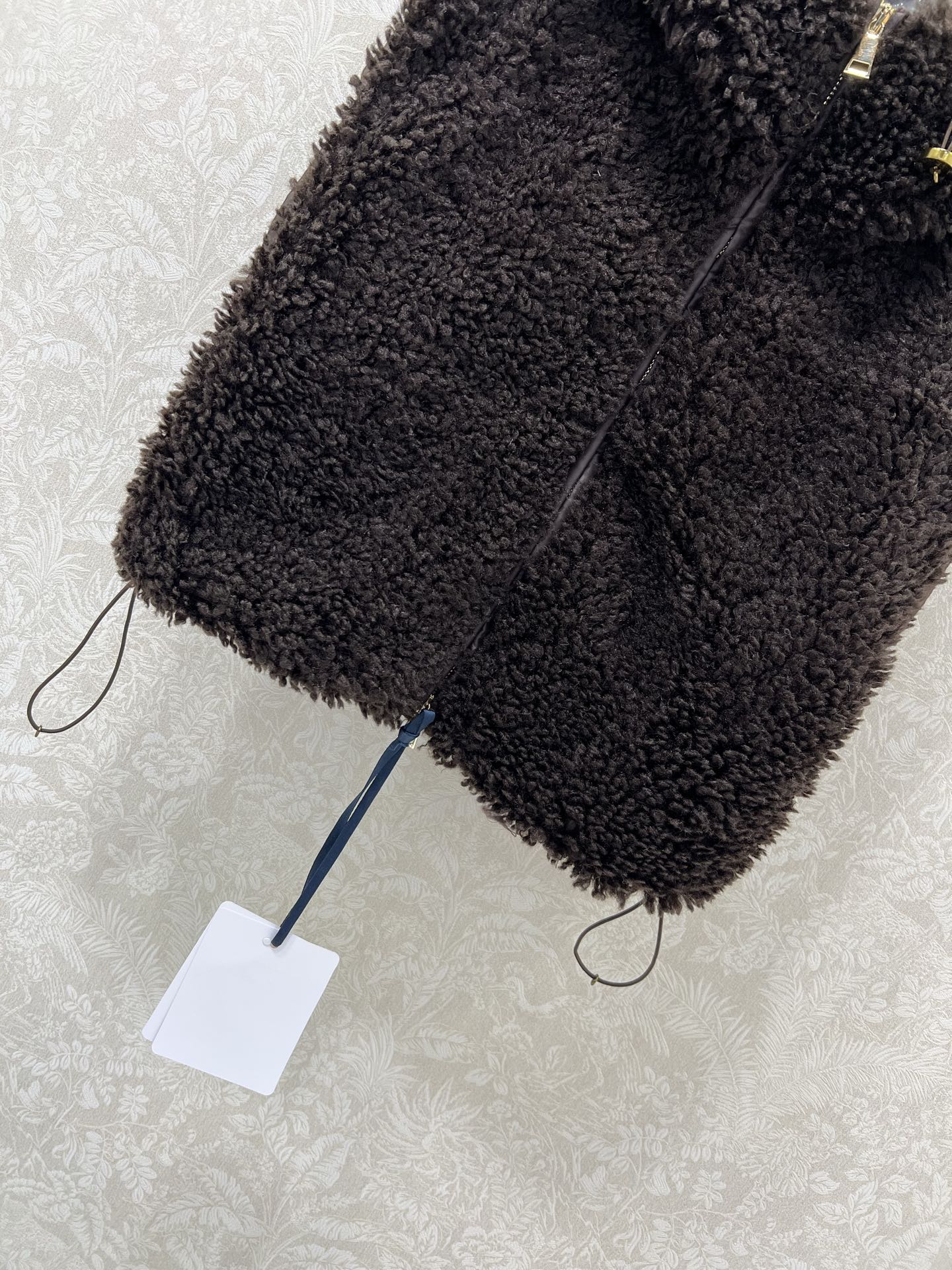 MONCLER 25S SHAGGY VEST IN BROWN 103