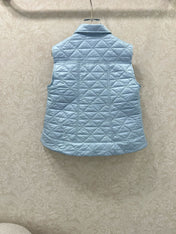 MONCLER 25S DOWN VEST IN BLUE 098