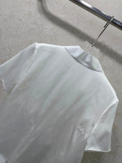 DIOR 26S SHORT-SLEEVE WAIST-TIED SHIRT 1216